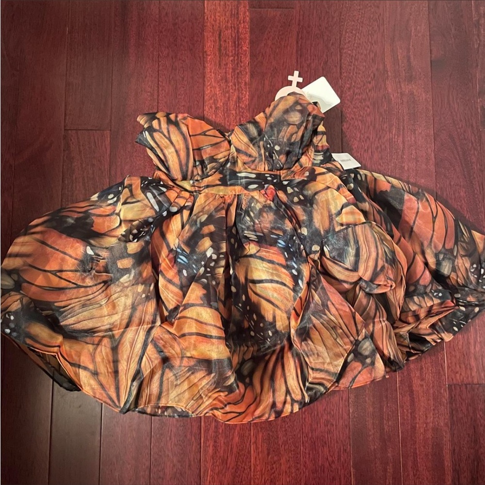 Selkie Blue Moon Monarch Mini Dress NWT - Picture 3 of 5